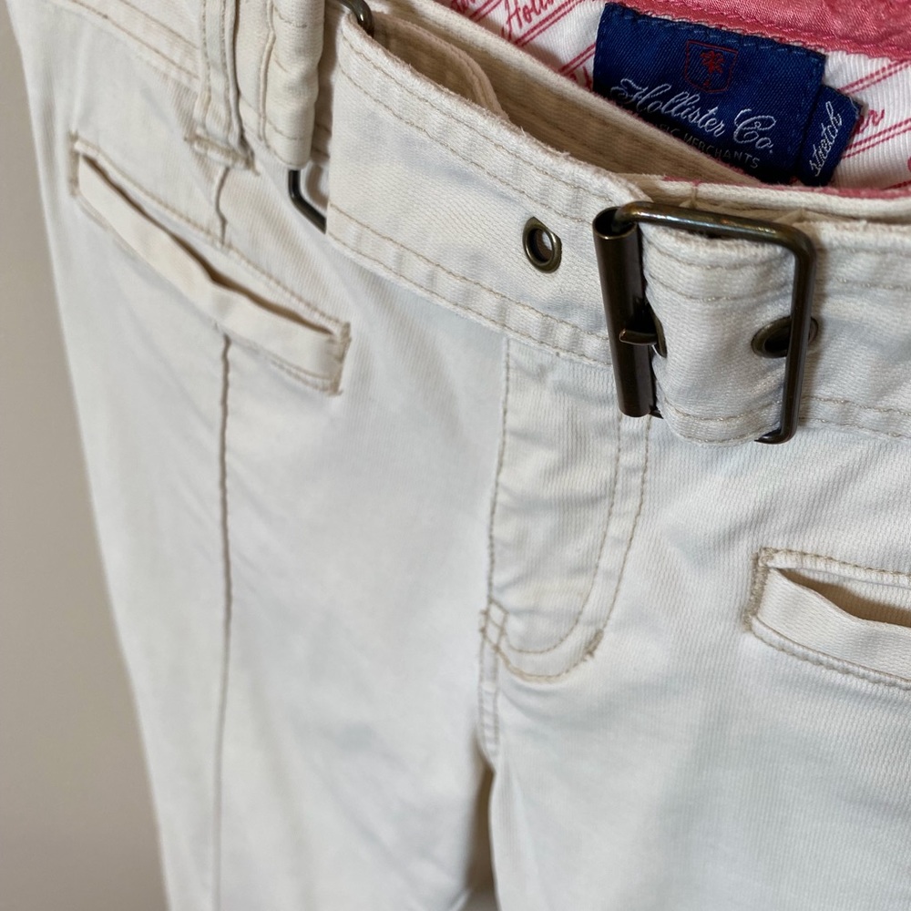 Hollister Wide-leg Cuffed Capris Off-white 5 - Picture 4 of 11